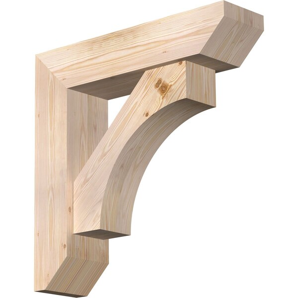 Ekena Millwork Westlake Slat Smooth Bracket w/ Offset Brace, Douglas Fir, 7 1/2"W x 30"D x 30"H BKT0806X30X30WTL06SDF - main